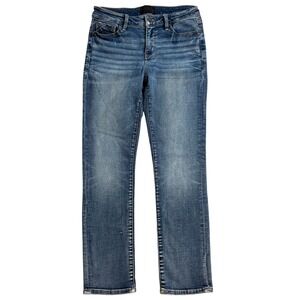 Buckle Black Fit No 53 Straight Leg Jeans Women 27x30 Medium Wash Stretch Denim